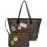 ルイ・ヴィトン LOUIS VUITTON ネヴァーフルMM ワールドツアー ブラウン モノグラムキャンバス レディース トートバッグ