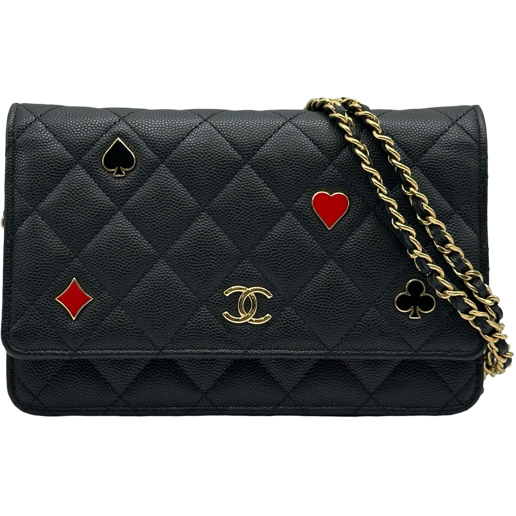 シャネル CHANEL マトラッセチェーンウォレット AP3076 ブラック ゴールド金具 キャビアスキン レディース 長財布 シャネル CHANEL マトラッセチェーンウォレット AP3076 ブラック