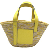 ロエベ LOEWE バスケットバッグ スモール 327.02.S93 ナチュラル/イエロー ヤシの葉 レディース ハンドバッグ