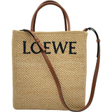 ロエベ LOEWE スタンダード A4トート A563R18X02 ナチュラル/タン ラフィア レディース ショルダーバッグ