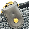 シャネル CHANEL ココマークチェーントート 10番台 ネイビー ゴールド金具 ラフィア レディース トートバッグ
