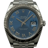 ロレックス ROLEX デイトジャスト41 126334 アズーロブルー ホワイトゴールド/ステンレススチール 自動巻き メンズ 腕時計