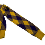 バーバリー BURBERRY アーガイルニットセーター 8076945 イエロー ウール レディース セーター