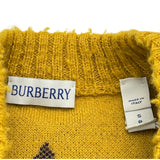 バーバリー BURBERRY アーガイルニットセーター 8076945 イエロー ウール レディース セーター