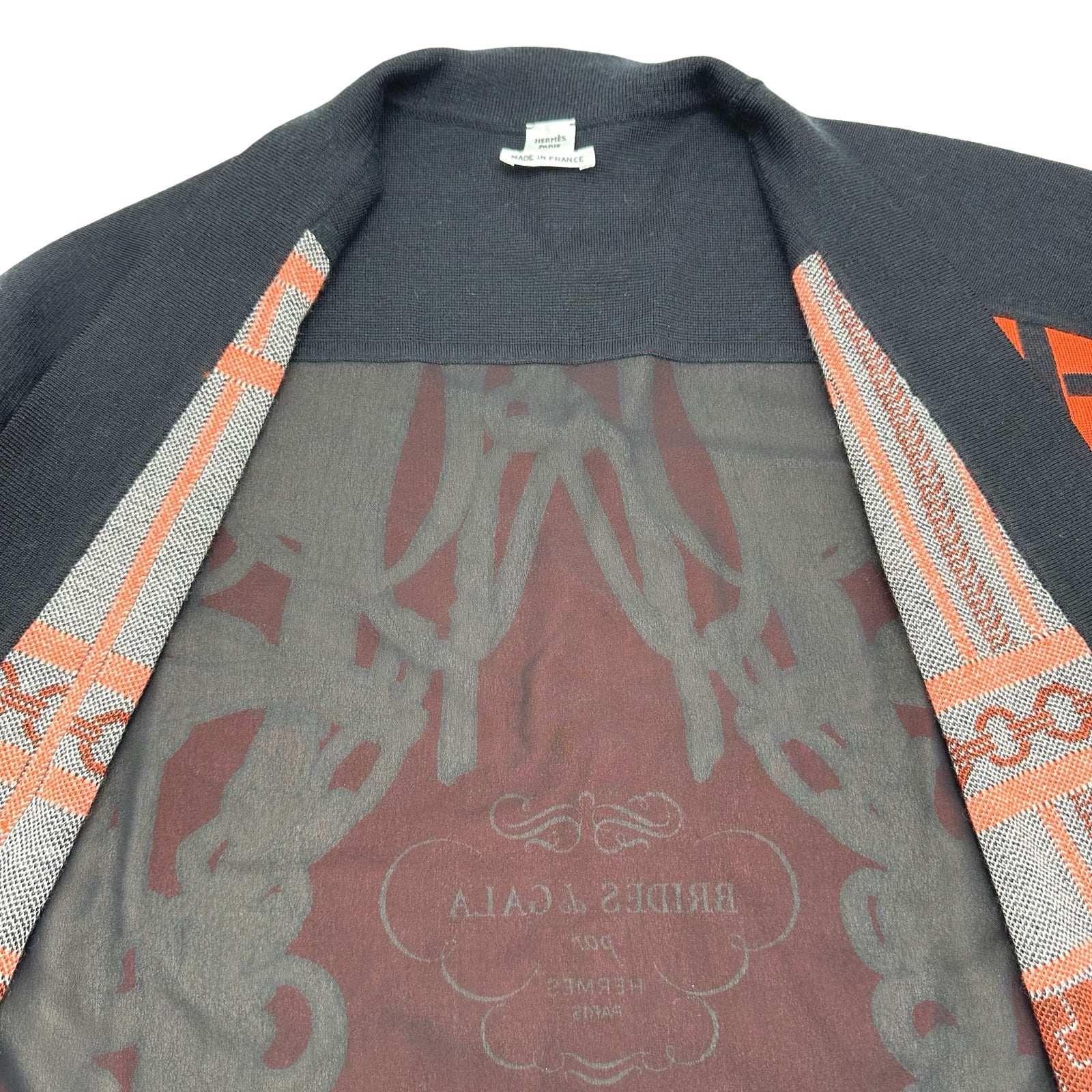 エルメス HERMES BRIDES de GALA シルクニット 3H2818DH オレンジ シルク レディース カーディガン エルメス HERMES BRIDES de GALA シルクニット 3H2818DH オレンジ