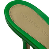 ボッテガ・ヴェネタ BOTTEGA VENETA レザーヒールサンダル グリーン レザー レディース サンダル