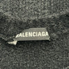 バレンシアガ BALENCIAGA BBロゴ刺繍 ニット スウェットシャツ 651106 ブラック ポリエステル メンズ スウェット