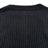 ルイ・ヴィトン LOUIS VUITTON チェーン装飾カシミヤ混リブニットセーター FPKL81 ブラック ウール レディース セーター
