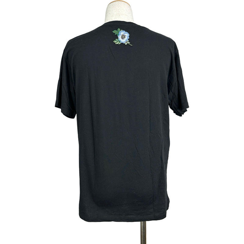 グッチ GUCCI ロゴプリント半袖Tシャツ 457095 ブラック コットン