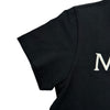 モンクレール MONCLER ロゴ刺繍半袖シャツ ブラック コットン レディース 半袖シャツ