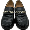 シャネル CHANEL ココマークプレートパテントローファー G37430 ブラック パテント レディース ローファー