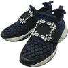 ロジェ ヴィヴィエ ROGER VIVIER ヴィヴィラン ビジューローカットスニーカー ネイビー レディース スニーカー