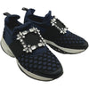 ロジェ ヴィヴィエ ROGER VIVIER ヴィヴィラン ビジューローカットスニーカー ネイビー レディース スニーカー