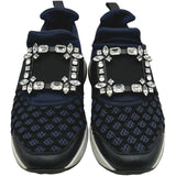 ロジェ ヴィヴィエ ROGER VIVIER ヴィヴィラン ビジューローカットスニーカー ネイビー レディース スニーカー