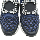 ロジェ ヴィヴィエ ROGER VIVIER ヴィヴィラン ビジューローカットスニーカー ネイビー レディース スニーカー