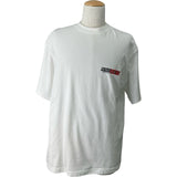 バレンシアガ BALENCIAGA プリントTシャツ 612966 ホワイト コットン メンズ 半袖Ｔシャツ