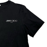 ジミーチュウ JIMMY CHOO ロゴプリントTシャツ ブラック コットン レディース 半袖Ｔシャツ