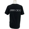 ジミーチュウ JIMMY CHOO ロゴプリントTシャツ ブラック コットン レディース 半袖Ｔシャツ