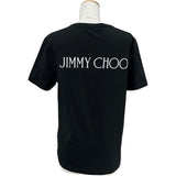 ジミーチュウ JIMMY CHOO ロゴプリントTシャツ ブラック コットン レディース 半袖Ｔシャツ