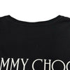 ジミーチュウ JIMMY CHOO ロゴプリントTシャツ ブラック コットン レディース 半袖Ｔシャツ