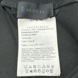 モンクレール MONCLER ロゴプリントTシャツ ブラック コットン メンズ 半袖Ｔシャツ