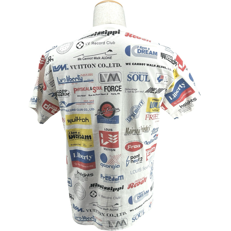 ルイ・ヴィトン LOUIS VUITTON 総柄プリントTシャツ HHY20W ホワイト