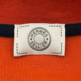 エルメス HERMES セリエボタンポロシャツ オレンジ コットン レディース ポロシャツ