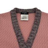 シャネル CHANEL カメリアボタンデザインカーディガン P52797 ピンク カシミヤ レディース カーディガン