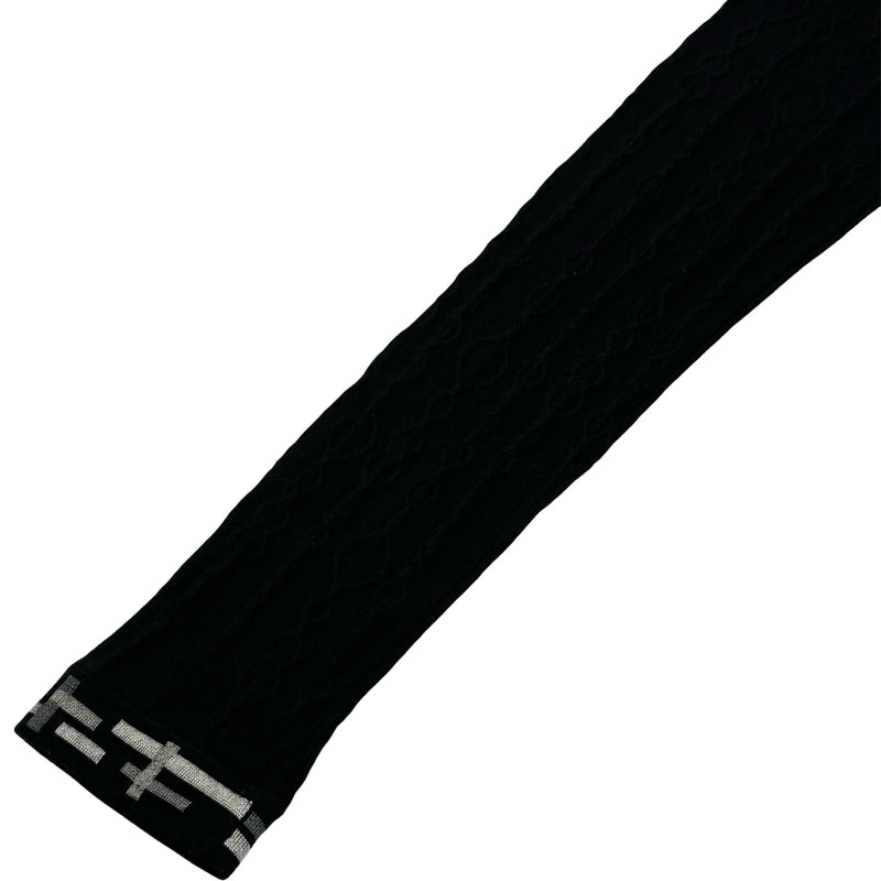 エルメス HERMES 総柄エンボスニットセーター 3H2619DA ブラック
