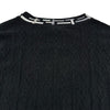 エルメス HERMES 総柄エンボスニットセーター 3H2619DA ブラック カシミヤ/シルク レディース セーター