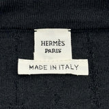 エルメス HERMES 総柄エンボスニットセーター 3H2619DA ブラック カシミヤ/シルク レディース セーター