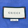 グッチ GUCCI GGワッペンボウリングシャツ 654894 ネイビー アセテート メンズ 半袖シャツ