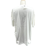 バレンシアガ BALENCIAGA デストロイ加工ロゴプリントTシャツ 651795 ホワイト コットン メンズ 半袖Ｔシャツ