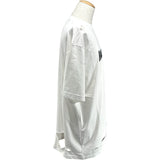バレンシアガ BALENCIAGA デストロイ加工ロゴプリントTシャツ 651795 ホワイト コットン メンズ 半袖Ｔシャツ