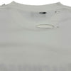 バレンシアガ BALENCIAGA デストロイ加工ロゴプリントTシャツ 651795 ホワイト コットン メンズ 半袖Ｔシャツ