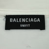 バレンシアガ BALENCIAGA デストロイ加工ロゴプリントTシャツ 651795 ホワイト コットン メンズ 半袖Ｔシャツ