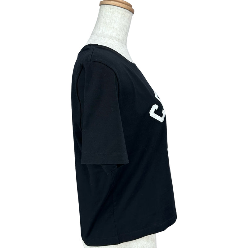 セリーヌ CELINE ロゴ刺繡Tシャツ 2X98C671Q ブラック コットン レディース 半袖Ｔシャツ セリーヌ CELINE ロゴ刺繡Tシャツ 2X98C671Q ブラック コットン
