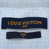 ルイ・ヴィトン LOUIS VUITTON 総柄ドレスシャツ HOS8PW ブルー コットン メンズ 長袖シャツ
