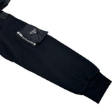 プラダ PRADA Re Nylon トライアングルロゴ フーディー UJL04C ブラック コットン メンズ パーカー