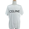 セリーヌ CELINE ロゴプリントTシャツ 2X681671Q ホワイト コットン メンズ 半袖Ｔシャツ