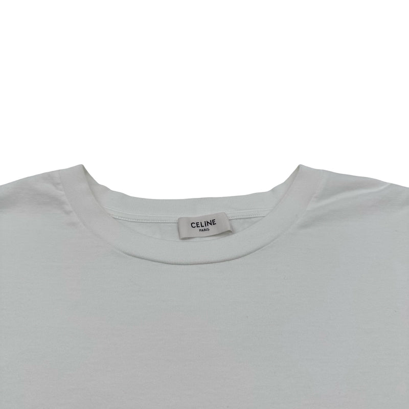 セリーヌ CELINE ロゴプリントTシャツ 2X681671Q ホワイト コットン