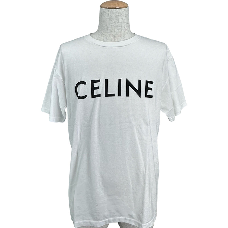 セリーヌ CELINE ロゴプリントTシャツ 2X681671Q ホワイト コットン