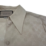 グッチ GUCCI GG総柄シルクブラウス 720539 ベージュ シルク レディース ブラウス