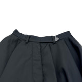 プラダ PRADA Re-Nylonトライアングルロゴスカート 21X925 ブラック ナイロン レディース ロングスカート