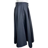 プラダ PRADA Re-Nylonトライアングルロゴスカート 21X925 ブラック ナイロン レディース ロングスカート