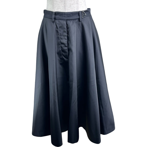 プラダ PRADA Re-Nylonトライアングルロゴスカート 21X925 ブラック