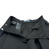 プラダ PRADA Re-Nylonトライアングルロゴスカート 21X925 ブラック ナイロン レディース ロングスカート