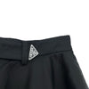 プラダ PRADA Re-Nylonトライアングルロゴスカート 21X925 ブラック ナイロン レディース ロングスカート