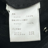 ルイ・ヴィトン LOUIS VUITTON ストレートデニムパンツ ブラック コットン メンズ デニムパンツ