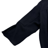 エルメス HERMES フリルワンピース ネイビー ウール レディース ワンピース